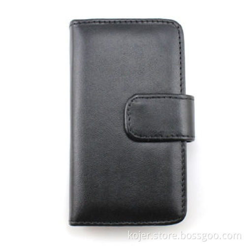 Leather Case for Apple's iPhone 4, Notebook-shaped, Metal Magnetic Button and Good Paint Edge